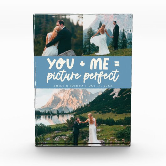 You and Me Picture Perfect Newlywed Denim Blue Fotoblock (Vorderseite)
