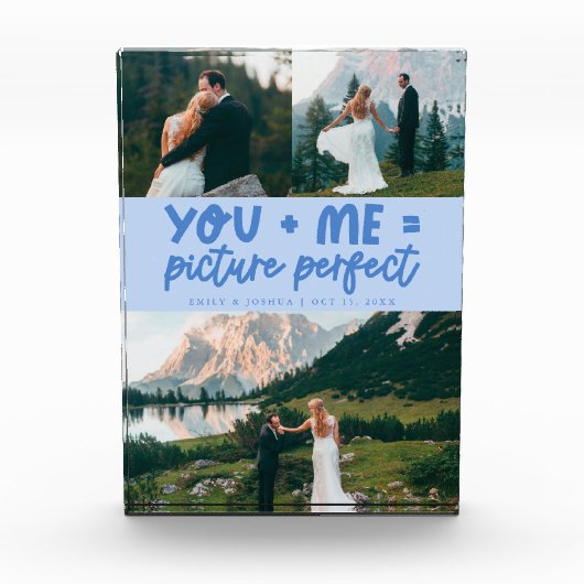 You and Me Picture Perfect Newlywed Icy Blue Fotoblock (Vorderseite)