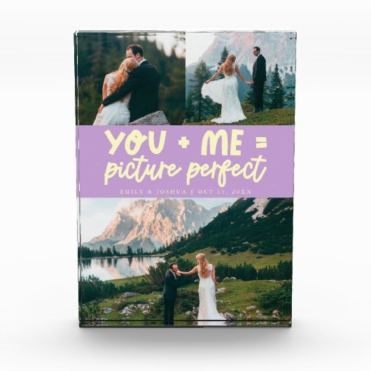 You and Me Picture Perfect Newlywed Lemon Wisteria Fotoblock (Vorderseite)