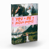 You and Me Picture Perfect Newlywed Orange Pink Fotoblock (Links)