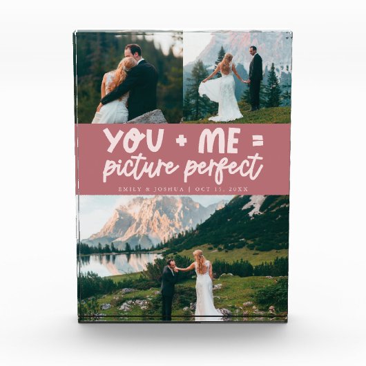 You and Me Picture Perfect Newlywed Pink Fotoblock (Vorderseite)