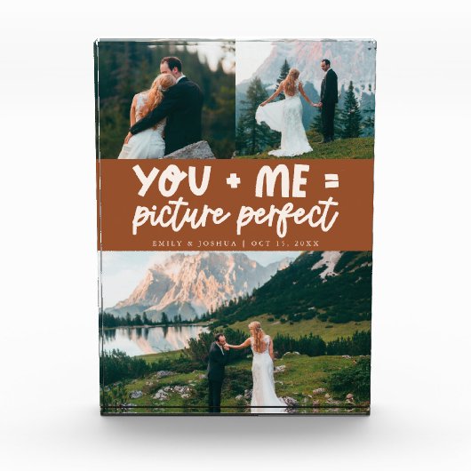 You and Me Picture Perfect Newlywed Terracotta Fotoblock (Vorderseite)