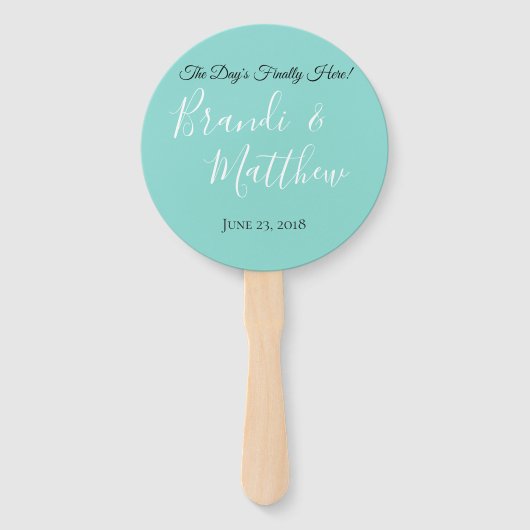 You and Me Wedelsuite Dusche Empfang Party Fächer (Rückseite)