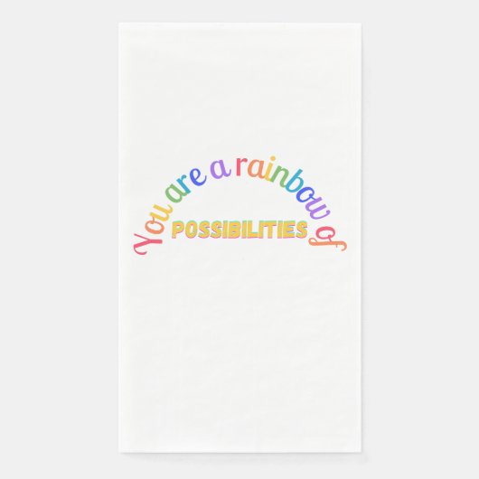 You are a rainbow serviette (Vorderseite)