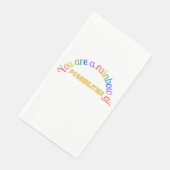 You are a rainbow serviette (Ecke)