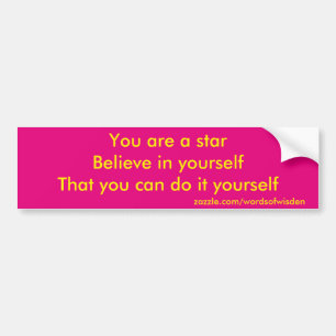 You are a star autoaufkleber