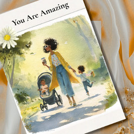 You Are Amazing - African American Mother's Day Karte