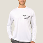 You are Amazing Keep on Smiling Think Happy Tri-Blend Shirt (Vorderseite)