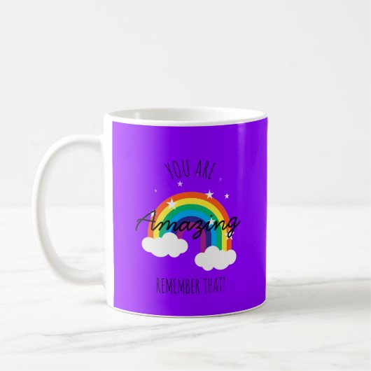 You Are Amazing - Violet Kaffeetasse (Links)