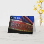 YOU ARE AN CLASSIC-JUST LIKE RT. 66! HAPPY BIRTHDA KARTE (Gelbe Blume)