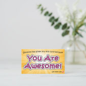 You Are Awesome Cards - Appreciation Cards Telefonnummerkarte (Stehend Vorderseite)