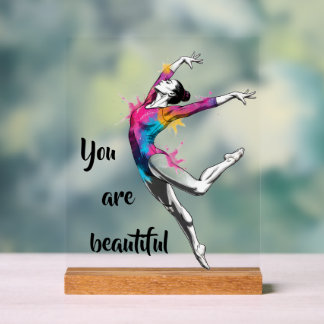 You Are Beautiful – Inspirational Dance & more Acrylschild
