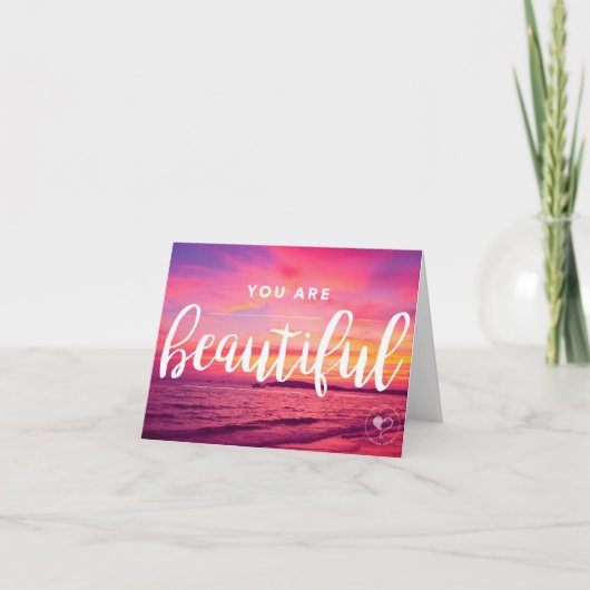 You are Beautiful Notecard w. Envelope Dankeskarte (Vorderseite)