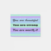 You are Beautiful Post-it Klebezettel (Vorderseite)