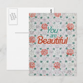 You are Beautiful Postkarte (Vorne/Hinten)