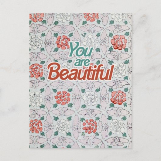 You are Beautiful Postkarte (Vorderseite)