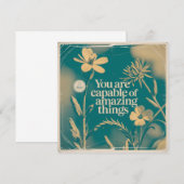 You Are Capable Of Amazing Things Einladung (Vorne/Hinten)