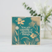 You Are Capable Of Amazing Things Einladung (Stehend Vorderseite)