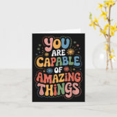You Are Capable Of Amazing Things  Karte (Gelbe Blume)