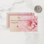 You Are Cordially Invited - Wedding Invitation Mitteilungskarte (Vorderseite/Rückseite Beispiel)