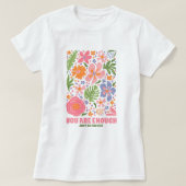 You Are Enough Floral Affirmation; Positive Summer T-Shirt (Design vorne)