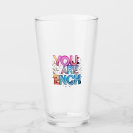 You Are Enough” Inspirational Drinking Glass Glas