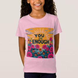 You Are Enough – Kids' Positive Message Graphic Te T-Shirt
