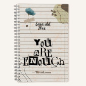 You Are Enough | Motivational Notebook Notizblock (Vorderseite)