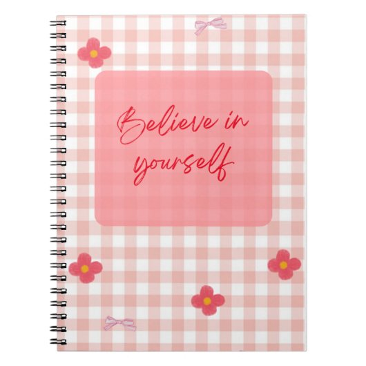 You Are Enough" Pink Motivational Journal   Notizblock (Vorderseite)