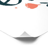 You are enough self love quotes cute girly floral poster (Ecke)