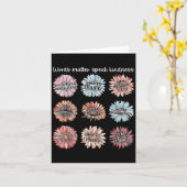 You Are Enough Words Speak Kindness Sitive Daisy  Karte (Gelbe Blume)