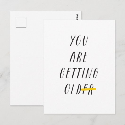 You Are Getting Postkarte (Vorne/Hinten)