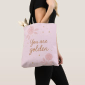 You Are Golden | Pink Aesthetic Floral Design Tasche (Von Nahem)