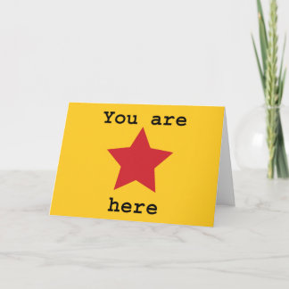 You are here card karte
