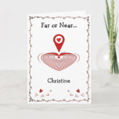 You Are Here Folded Greeting Card Karte (Vorderseite)
