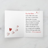 You Are Here Folded Greeting Card Karte (Innenseite)
