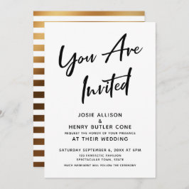 "You Are Invited" Kalligrafie Moderne Hochzeit Einladung