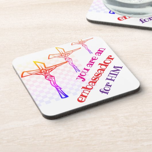 You are Jesus' Ambassador Tote Getränkeuntersetzer (Linke Seite)