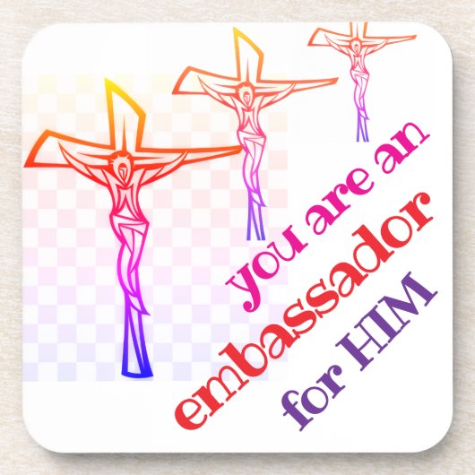 You are Jesus' Ambassador Tote Getränkeuntersetzer (Vorderseite)