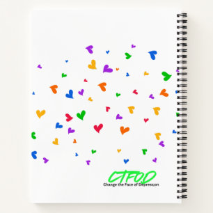 "You Are Love" Journal - Rainbow Daisy Graffiti Notizblock