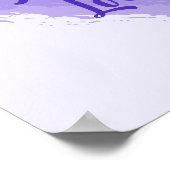 "You are love" Lila Herzdruckausdruck Poster (Ecke)