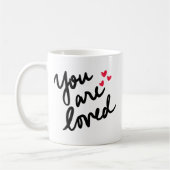 You Are Loved – Affirmation-Typografie Kaffeetasse (Links)