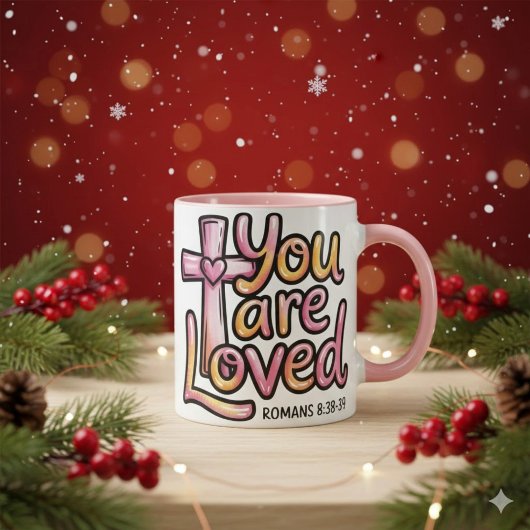 You Are Loved Christian 11 oz Coffee Mug Tasse