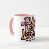 You Are Loved Christian 11 oz Coffee Mug Tasse (Vorderseite Links)