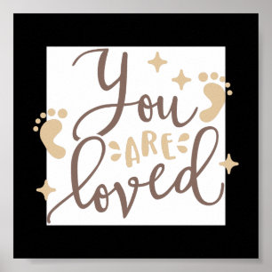 You Are Loved Kinderzimmer Poster