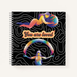 You Are Loved – Rainbow Cosmic Notebook  Notizblock