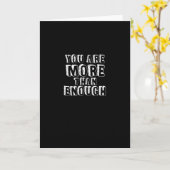 You Are More Than Enough Faith Based Self Love Des Karte (Gelbe Blume)