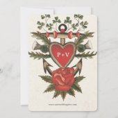 You Are My Anchor Wedding Invitation Einladung (Rückseite)