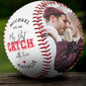 'You are my Best Catch' Boyfriend Couple Foto Baseball