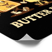 You Are My Butter Half Retro Toast Bread Couple Va Poster (Ecke)